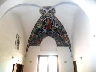 Affresco di Cristo - Abside antica - Antica Parrocchiale di San Giovanni a Savigliano