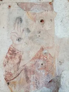 Resti di afftresco - Resti della Chiesa di San Grato a Sizzano