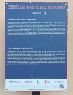 Pannello illustrativo - Parrocchiale di San Vittore a Sizzano