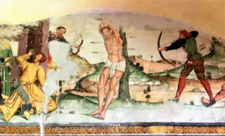 Affreschi - Cappella dei Santi Rocco e Sebastiano a Mombarcaro