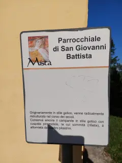 Pannello illistrativo - Parrocchiale di San Giovanni a Stroppo