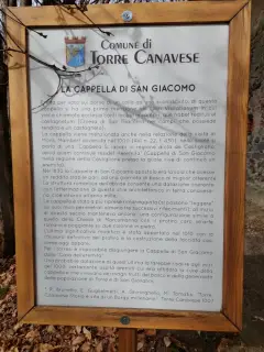 Pannello illustrativo - Cappella di San Giacomo a Torre Canavese