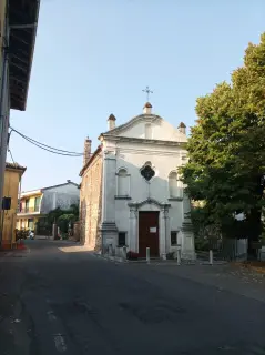 Facciata - Chiesa di San Sebastiano a Mombello Monferrato