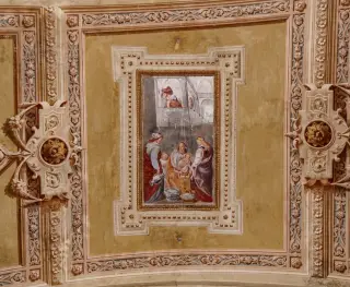 Madonna col Bambino sulla volta - Parrocchiale dei Santi Andrea e Gaudenzio a ValduggiaFrazione Zuccaro