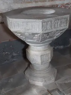 Fonte battesimale Zabreri - Parrocchiale di San Martino a ValgranaFrazione Ripalta