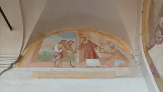 Affreschi del portico - Chiesa di San Lorenzo a Vaprio d'Agogna