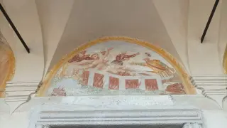 Affreschi del portico - Chiesa di San Lorenzo a Vaprio d'Agogna