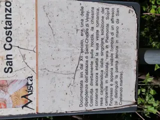 Pannello illustrativo - Chiesa di San Costanzo a Vignolo