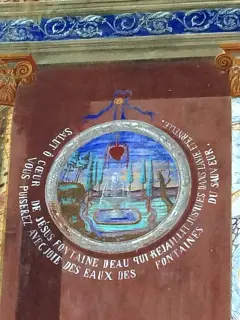 Dipinti facciata - Chiesa di Saint-Léger a Aymavilles