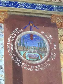Dipinti facciata - Chiesa di Saint-Léger a Aymavilles