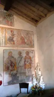 San Giovanni Battista con il committente e martirio di Santa Agata - Cappella di San Giovanni Battista a Viverone