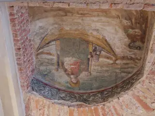 Affresco della Madonna della Barca - Chiesa Museo di San Giovanni a Asti
