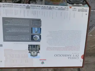 Pannello illustrativo - Parrocchiale di Sant'Ambrogio a Cuneo