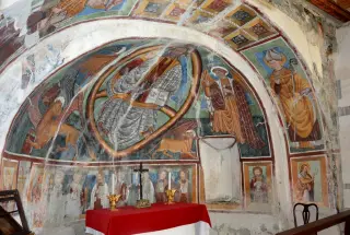 Catino absidale affrescato - Cappella di San Massimo a Challand-Saint-VictorFrazione Viran