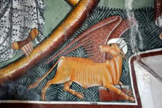 Bue di San Luca - Cappella di San Massimo a Challand-Saint-VictorFrazione Viran