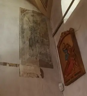 Tracce di afreschi - Pieve di Santa Maria in Bredolo a MondovìFrazione Breolungi