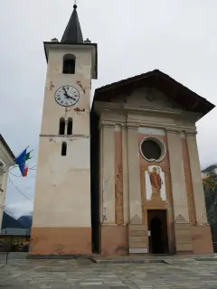 Facciata e campanile - Parrocchiale di San Biagio a Doues