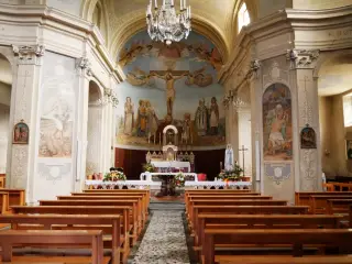 Navata centrale - Parrocchiale di San Biagio a Doues
