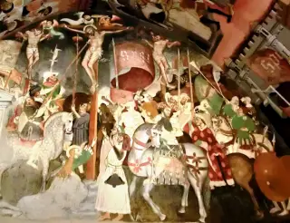 Crocifissione - Affresco - Chiesa di Santa Maria al Castello a Manta