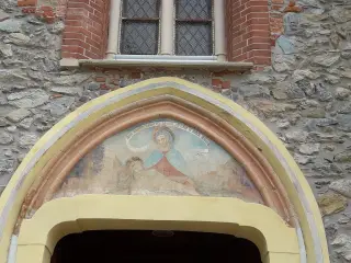 Affresco del portale - Certosa  1515 a Avigliana