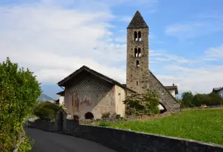 Vista - Chiesa o Cappella di Sainte-Marie Madeleine de Villa a GressanFrazione La Madeleine