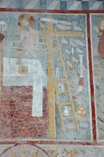 Simboli della passione - Chiesa o Cappella di Sainte-Marie Madeleine de Villa a GressanFrazione La Madeleine