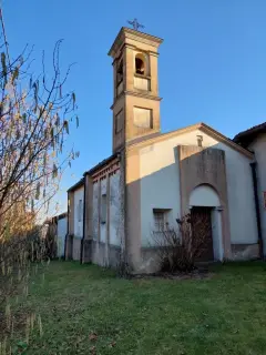 Facciata e fianco - Chiesa di Santa Maria Maddalena a RefrancoreFrazione Borgo Maddalena