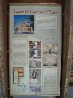 Pannello illustrativo - Santuario dei Piloni o di San Giacomo a MontàFrazione Laione