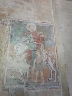 San Martino parete sinistra - Chiesa Cimiteriale di San Martino a Montafia