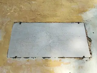 Lapide - Chiesa di San Silvestro in Castro a BrionaFrazione Proh