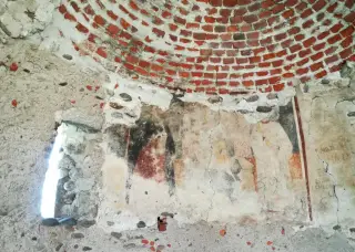 Affreschi abside - Oratorio di San Bernardo a Romagnano Sesia