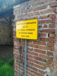 Cartello illustrativo - Oratorio di San Bernardo a Romagnano Sesia