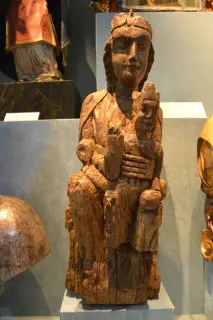 Madonna col Bambino XIV secolo - Parrocchiale della Vergine Assunta a Morgex