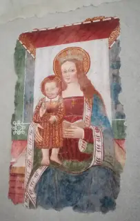 Madonna col Bambino - Chiesa della Madonna della Neve o San Pietro a CureggioFrazione Marzalesco