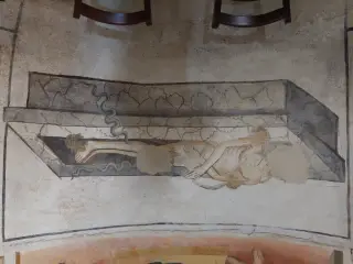 Morto nel sepolcro - Cappella o Santuario di Madonna Lunga o Vergine Assunta a Montanera