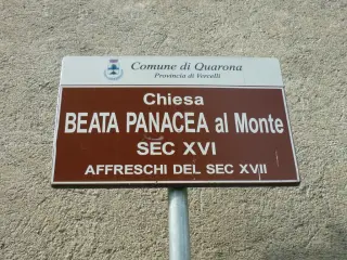 Cartello illustrativo - Chiesa della Beata Panacea al Monte a Quarona