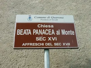 Cartello illustrativo - Chiesa della Beata Panacea al Monte a Quarona