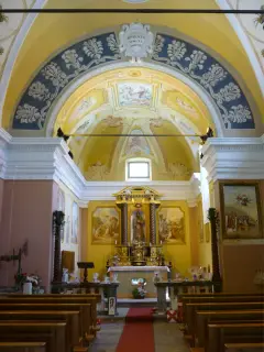 Interno - Chiesa della Beata Panacea al Monte a Quarona
