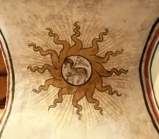Affresco - Cappella del Castello a Serralunga D'Alba