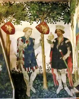 Affreschi della Sala Baronale - Cappella del Castello a Manta