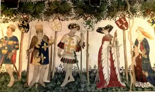 Affreschi della Sala Baronale - Cappella del Castello a Manta