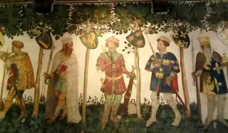 Affreschi della Sala Baronale - Cappella del Castello a Manta