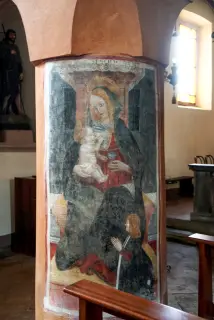 Madonna del latte datata 1500 - Chiesa di San Martino a CaltignagaFrazione Morghengo