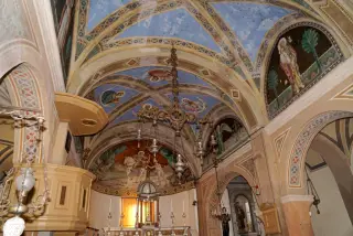 Volta della navata - Chiesa di San Martino a CaltignagaFrazione Morghengo