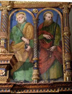 Polittico Duelli San Pietro e San Paolo - Parrocchiale di Sant'Antonio Abate a Quarona
