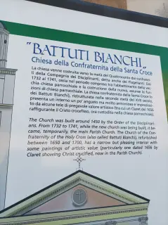 Pannello illustrativp - Chiesa della Santa Croce o Battuti Bianchi a Marene