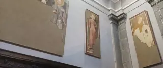 Affreschi staccati - Basilica Antica  Sacello Eusebiano a BiellaFrazione Oropa