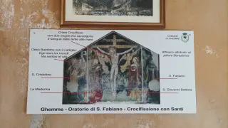 Pannello illustrativo - Oratorio di San Fabiano a Ghemme