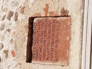 Iscrizione - Santuario della Madonna del Brichetto o Santa Maria Castro Murato a Morozzo