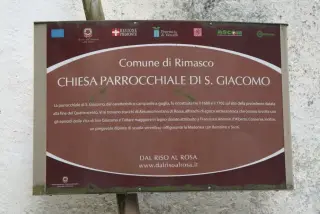 Pannello illustrativo - Parrocchiale di San Giacomo a Alto Sermenza